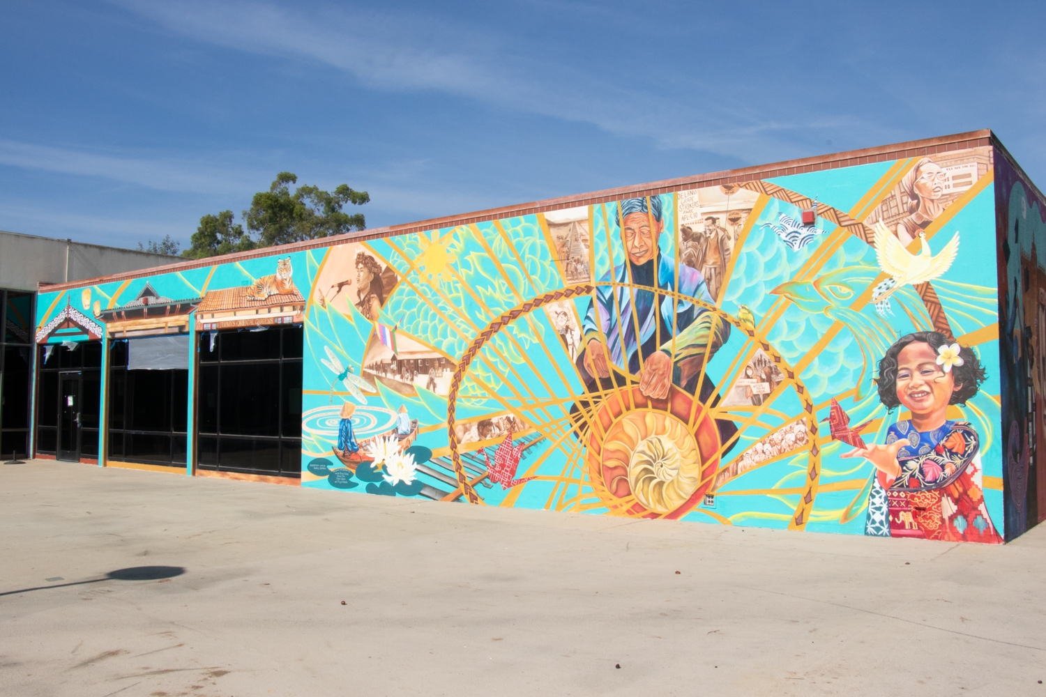 New campus center mural features Asian and Desi American heritage – The ...