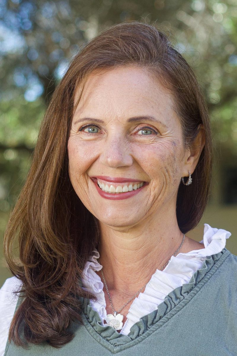 Lisa Sloan, Board of Trustees District 2 Goleta candidate, beams on Sept. 27 at Wake Campus in Santa Barbara, Calif. "I want to be a voice for students and I want to give voters a choice," Sloan Stated.