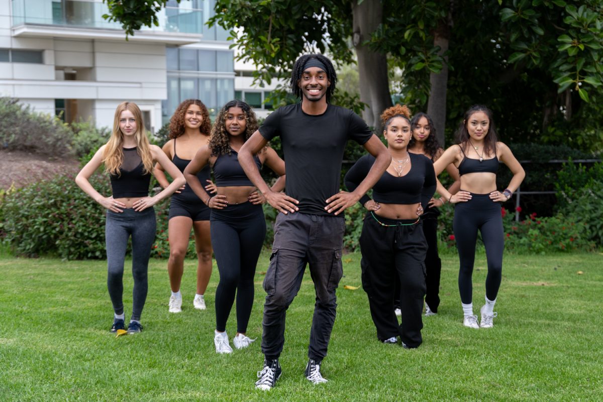 Chandler Johnson the Majorettes strike a pose on Oct. 16 outside of the Campus Center at City College in Santa Barbara, Calif. The Majorettes practice every Wednesday from 5 p.m outside of Umoja.