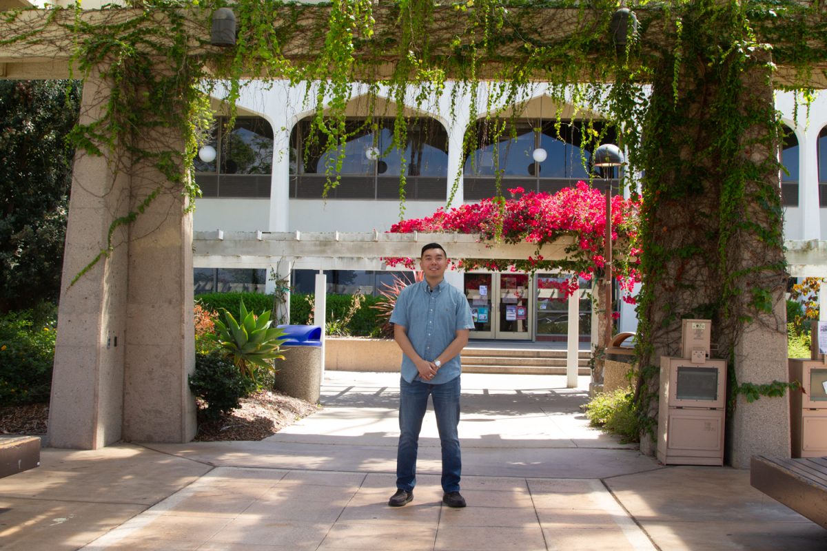 Danny Tran takes a stroll on Sept. 17 around the City College Campus. Tran is a full time student majoring in communications and has been a City College student irregularly for 12 years. 