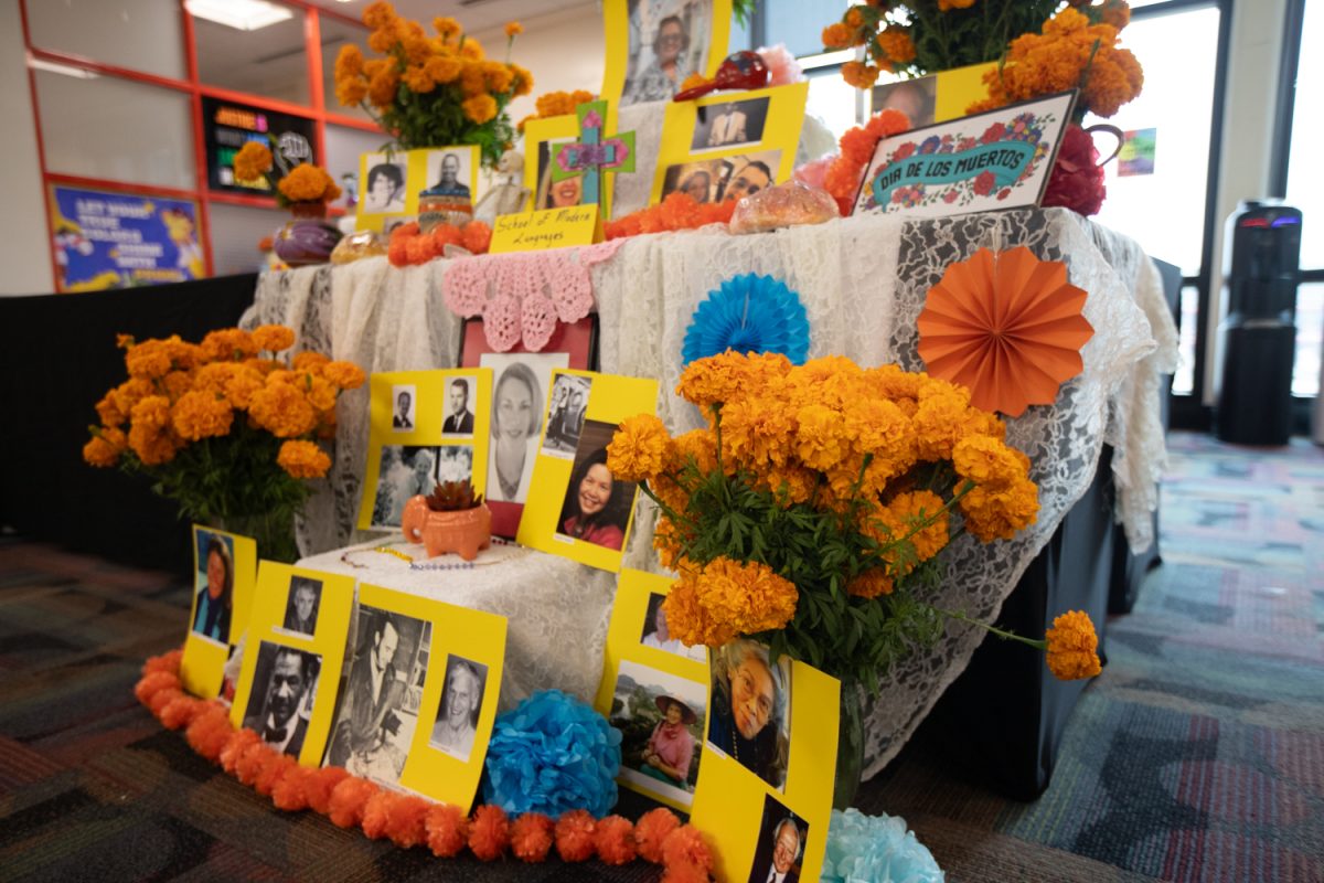 Altars are made to honor Dia De Los Muertos on Oct. 28 in the Center for Equity and Social Justice located in the Campus Center in Santa Barbara, Calif. These altars are available to view on Nov. 1 an Nov. 2.