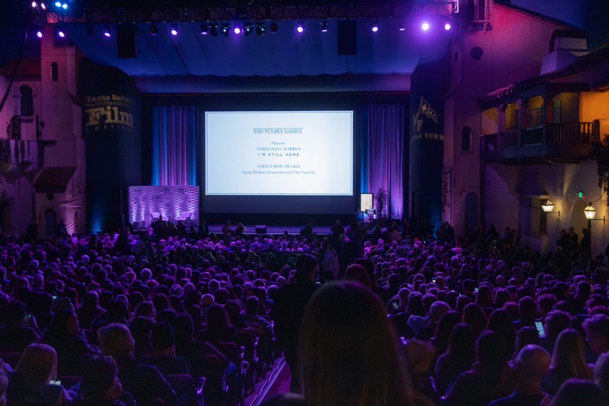 SBIFF attendants seated for the beginning of the festival on Feb. 9 at the Arlington Theatre in Santa Barbara Calif. SBIFF celebrates 40 years.