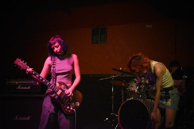 An early performance from Princess Cut displays Zuri Stewart (left) and Quynn Lubs showcasing their songs at Sound Studios in Van Nuys, Calif. on Jan. 30 2023.